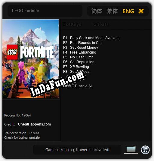 LEGO Fortnite: Trainer +8 [v1.1]
