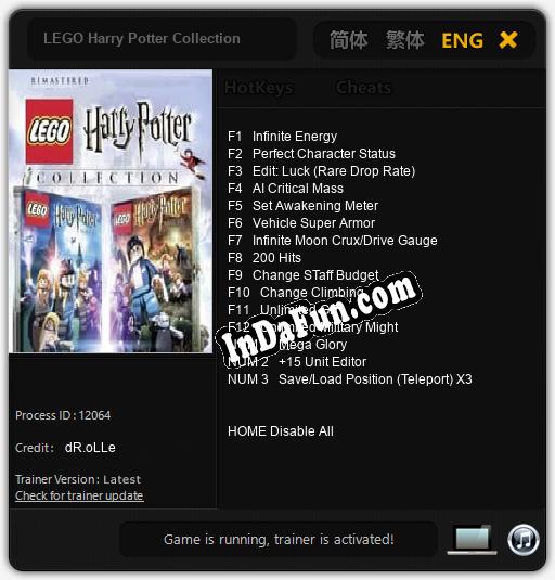 LEGO Harry Potter Collection: Trainer +15 [v1.6]