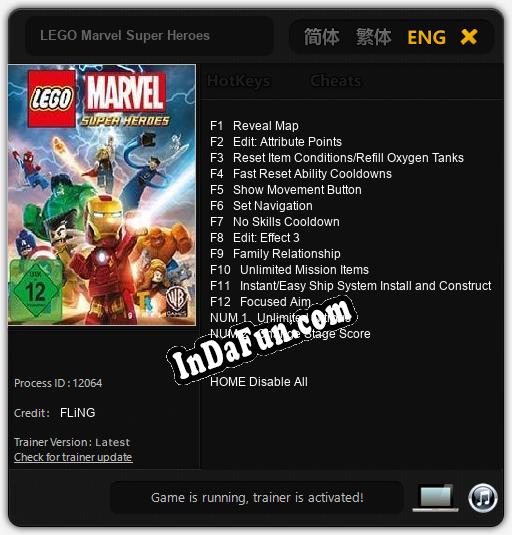 LEGO Marvel Super Heroes: TRAINER AND CHEATS (V1.0.97)