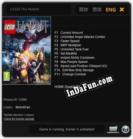 LEGO The Hobbit: Trainer +11 [v1.1]