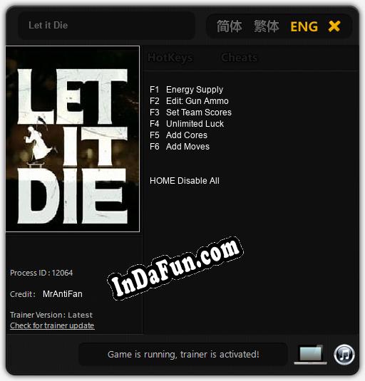 Let it Die: Cheats, Trainer +6 [MrAntiFan]