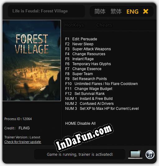 Life is Feudal: Forest Village: TRAINER AND CHEATS (V1.0.78)