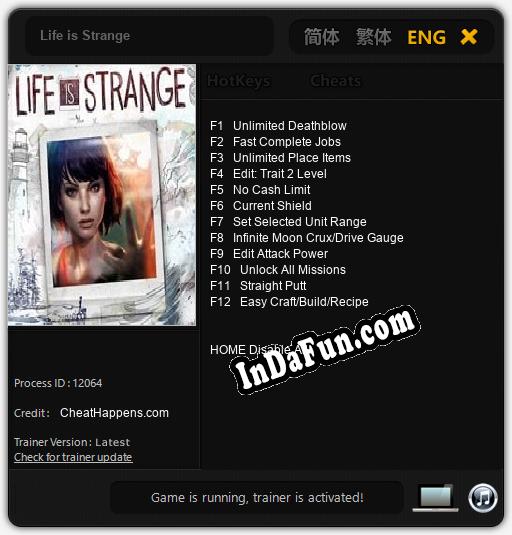 Life is Strange: Cheats, Trainer +12 [CheatHappens.com]