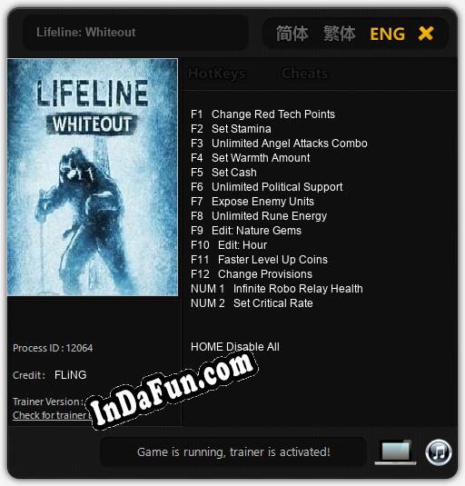 Lifeline: Whiteout: TRAINER AND CHEATS (V1.0.86)