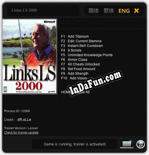 Links LS 2000: TRAINER AND CHEATS (V1.0.54)