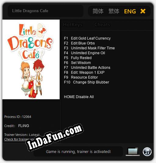 Little Dragons Cafe: TRAINER AND CHEATS (V1.0.96)