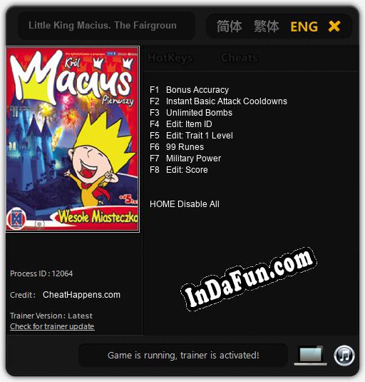 Trainer for Little King Macius. The Fairground [v1.0.9]