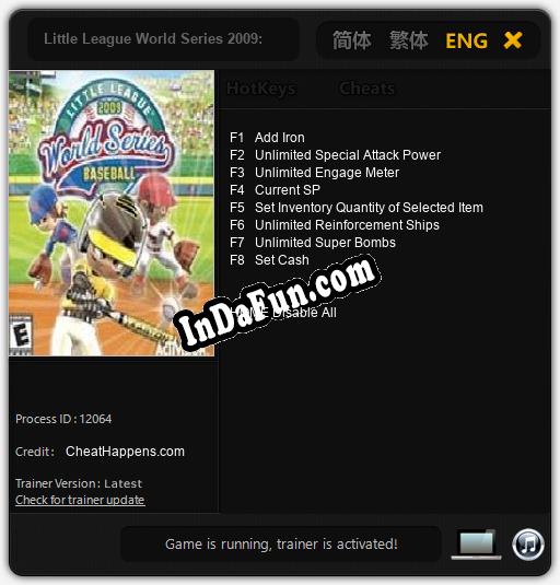 Trainer for Little League World Series 2009: Baseball [v1.0.4]