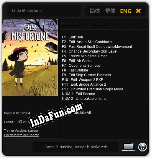 Little Misfortune: Trainer +14 [v1.7]