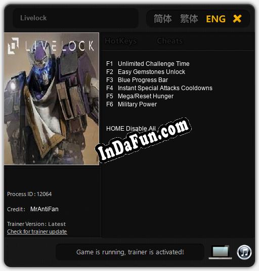 Livelock: Trainer +6 [v1.9]