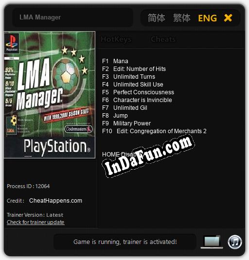 LMA Manager: TRAINER AND CHEATS (V1.0.63)
