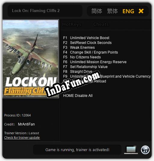 Lock On: Flaming Cliffs 2: Cheats, Trainer +10 [MrAntiFan]