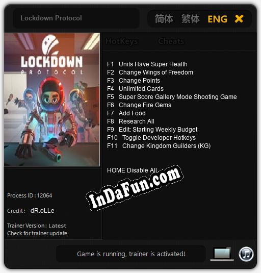 Trainer for Lockdown Protocol [v1.0.5]