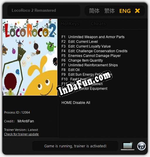 LocoRoco 2 Remastered: Trainer +12 [v1.5]