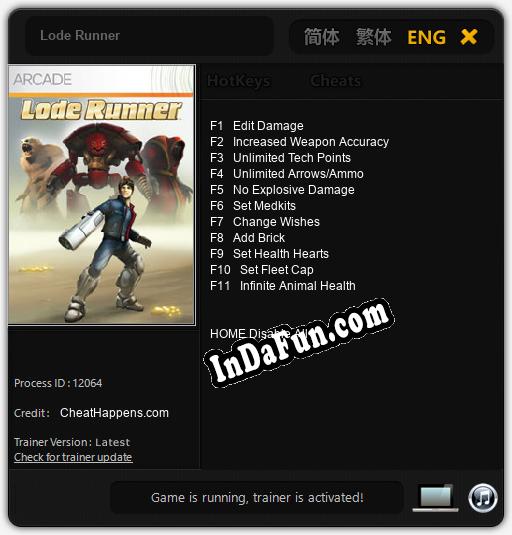 Lode Runner: Trainer +11 [v1.6]