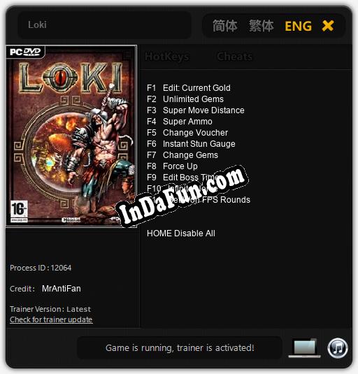 Loki: Cheats, Trainer +11 [MrAntiFan]