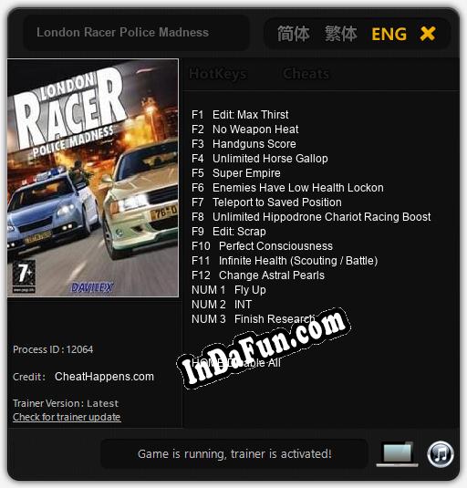 London Racer Police Madness: Cheats, Trainer +15 [CheatHappens.com]