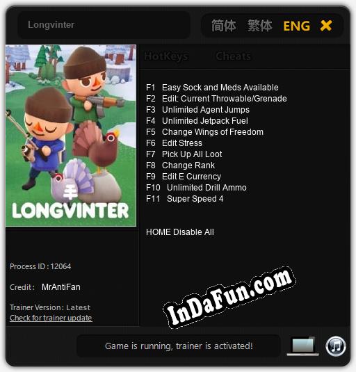 Longvinter: Cheats, Trainer +11 [MrAntiFan]