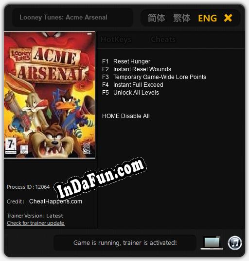 Trainer for Looney Tunes: Acme Arsenal [v1.0.3]