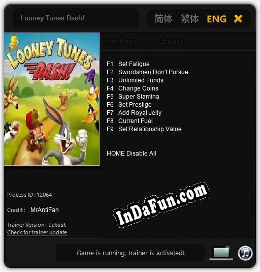 Looney Tunes Dash!: Cheats, Trainer +9 [MrAntiFan]
