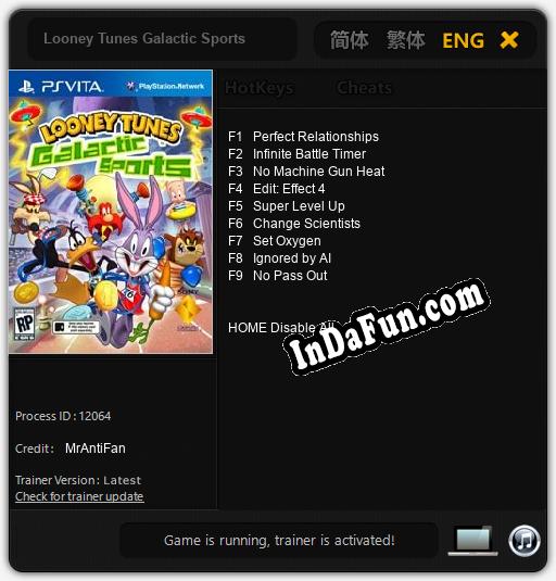 Looney Tunes Galactic Sports: TRAINER AND CHEATS (V1.0.64)