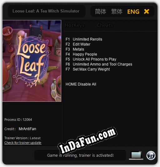 Loose Leaf: A Tea Witch Simulator: Trainer +7 [v1.5]