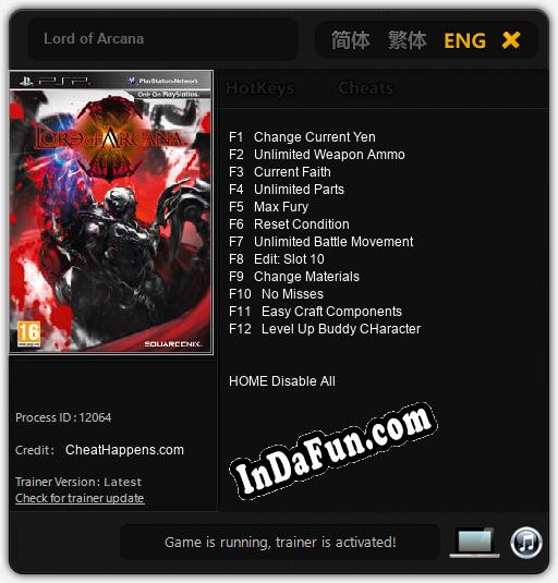 Lord of Arcana: Cheats, Trainer +12 [CheatHappens.com]