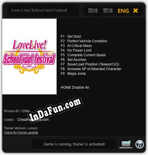 Love Live! School Idol Festival: TRAINER AND CHEATS (V1.0.18)