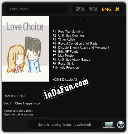 LoveChoice: Cheats, Trainer +10 [CheatHappens.com]