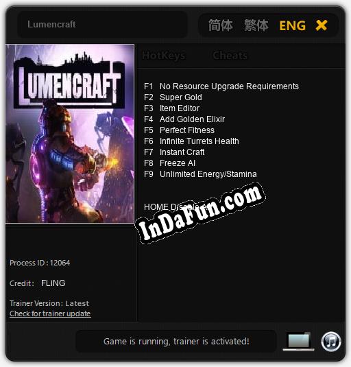 Trainer for Lumencraft [v1.0.7]