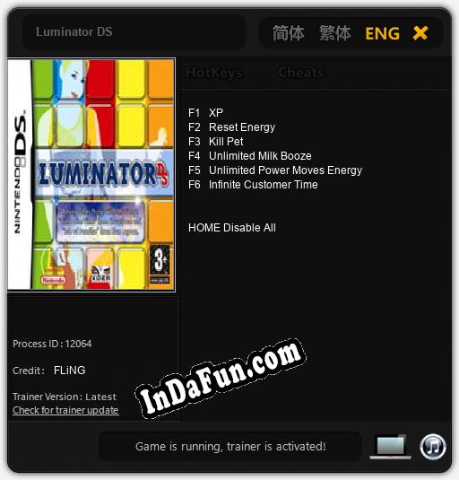 Trainer for Luminator DS [v1.0.9]