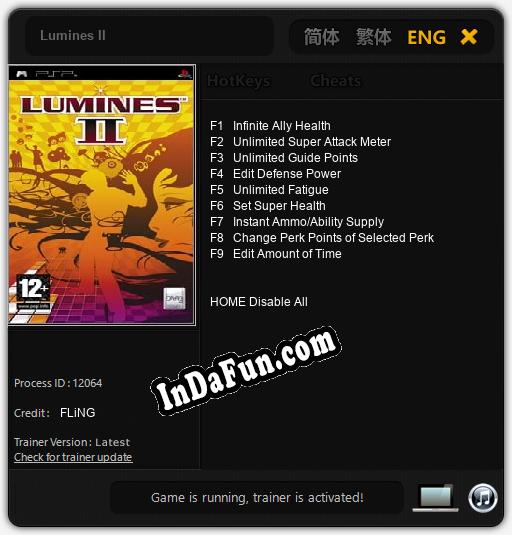 Lumines II: Cheats, Trainer +9 [FLiNG]