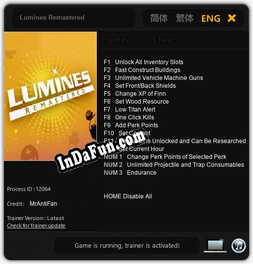 Trainer for Lumines Remastered [v1.0.1]