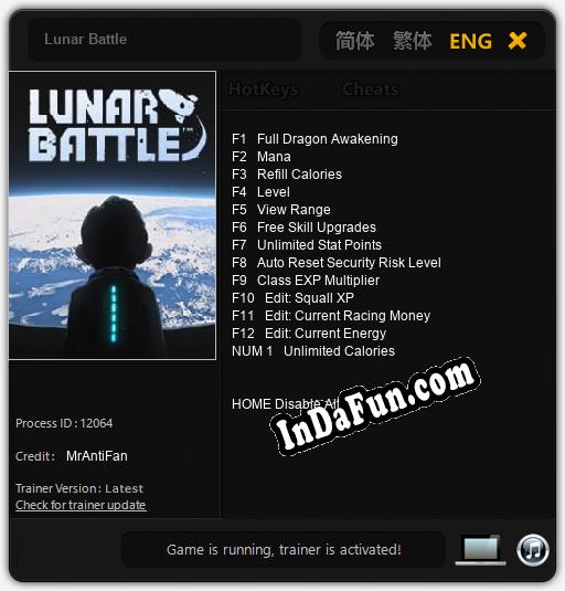 Lunar Battle: Trainer +13 [v1.1]