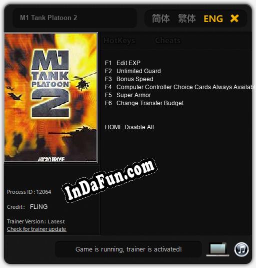 M1 Tank Platoon 2: Trainer +6 [v1.2]