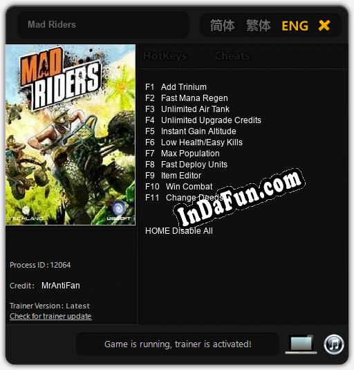 Mad Riders: Trainer +11 [v1.9]