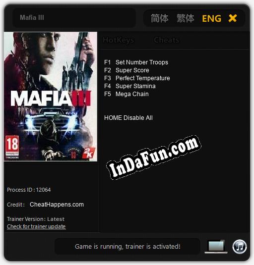 Mafia III: Cheats, Trainer +5 [CheatHappens.com]