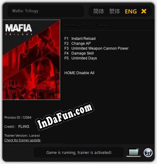 Mafia: Trilogy: Cheats, Trainer +5 [FLiNG]