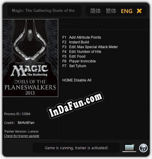 Magic: The Gathering Duels of the Planeswalkers 2013: Trainer +7 [v1.5]