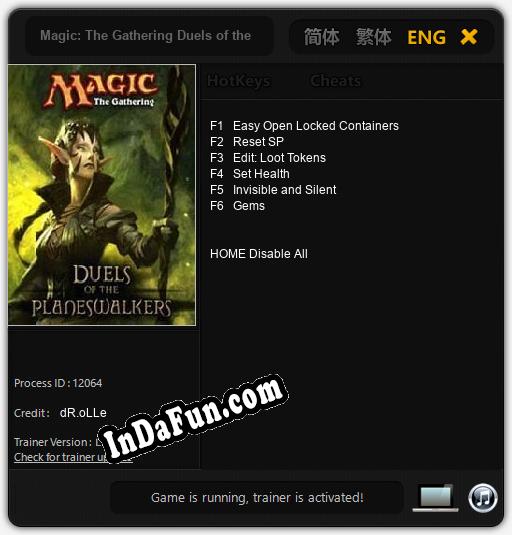 Magic: The Gathering Duels of the Planeswalkers: TRAINER AND CHEATS (V1.0.7)
