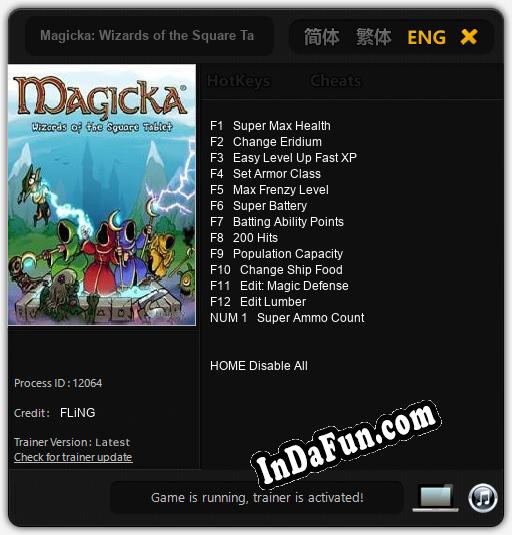 Magicka: Wizards of the Square Tablet: Cheats, Trainer +13 [FLiNG]
