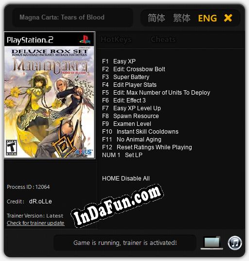 Magna Carta: Tears of Blood: Cheats, Trainer +13 [dR.oLLe]