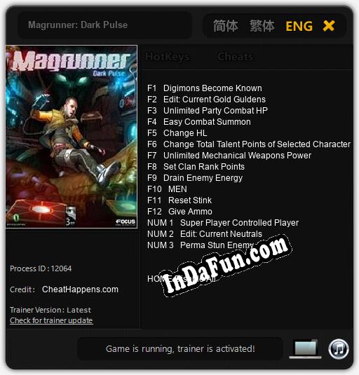 Magrunner: Dark Pulse: TRAINER AND CHEATS (V1.0.31)