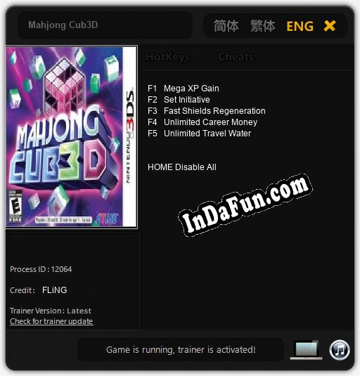 Mahjong Cub3D: Cheats, Trainer +5 [FLiNG]