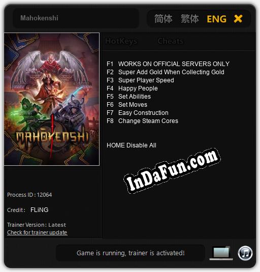 Mahokenshi: Cheats, Trainer +8 [FLiNG]