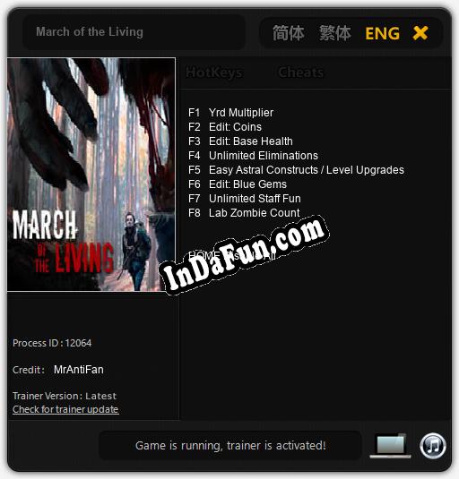 March of the Living: TRAINER AND CHEATS (V1.0.45)