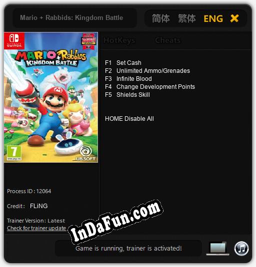 Mario + Rabbids: Kingdom Battle: Trainer +5 [v1.4]