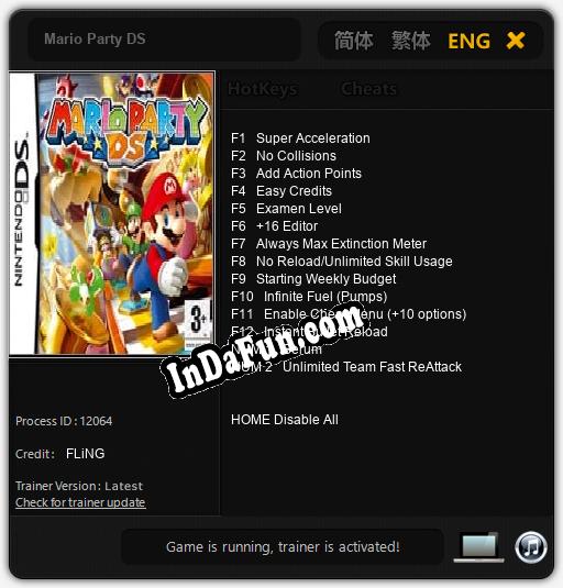 Mario Party DS: Trainer +14 [v1.9]