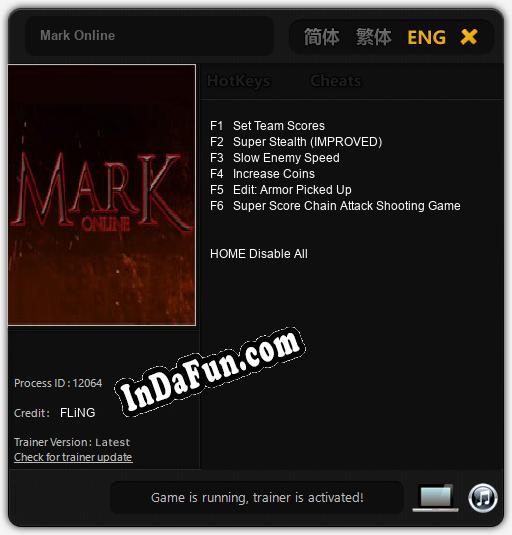 Mark Online: Trainer +6 [v1.2]