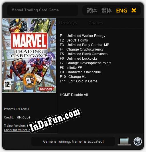 Marvel Trading Card Game: Cheats, Trainer +11 [dR.oLLe]